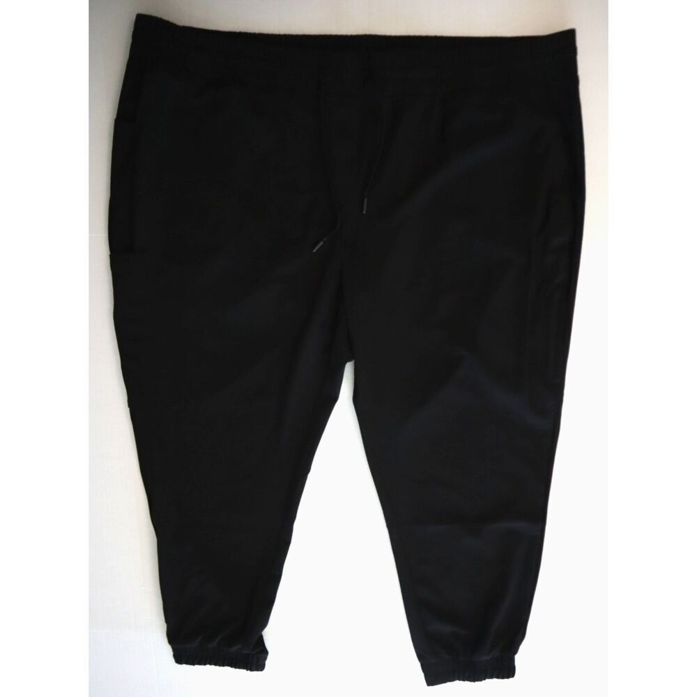 Welles W06X-P-WT01 Women's Sz 3XL Black Slim OnTrack Jogger Scrub Pants - Petite
